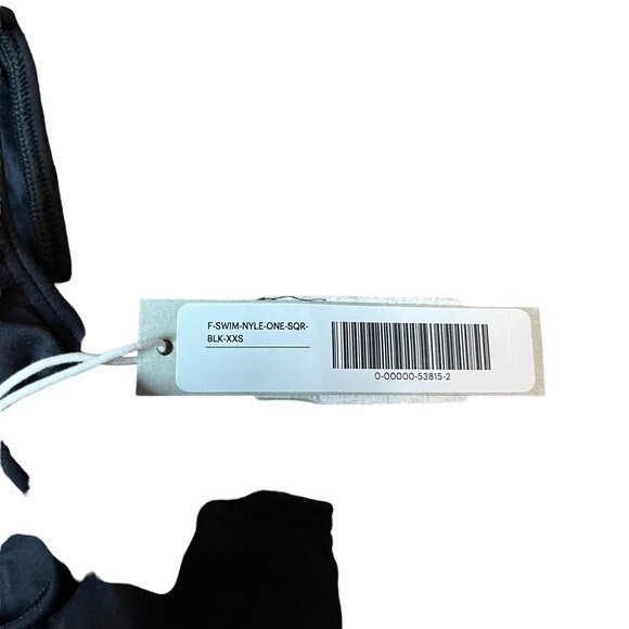 NWT Everlane The Square-Neck One-Piece Black Swim Suit Size XXS Women - Picture 6 of 7